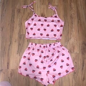 Strawberry pajama set